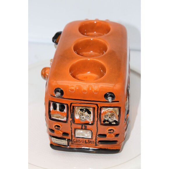 Yankee Candle - Boney Bunch Ghoul Bus Triple Tealight Holder 2014 - Picture 6 of 9